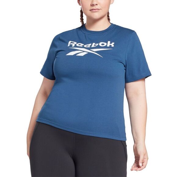 Reebok Plus Size Logo T-Shirt - Batik Blue Size 4X - Picture 1 of 3